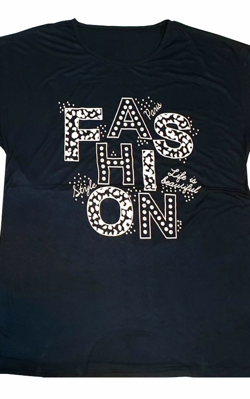 تونیک ویسکوز آستین دار طرح FASHION